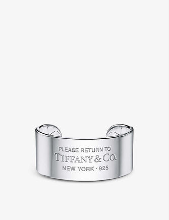 Return to Tiffany wide sterling-silver cuff