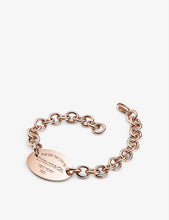 Return To Tiffany charm 18ct rose gold bracelet