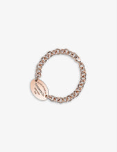 Return To Tiffany charm 18ct rose gold bracelet