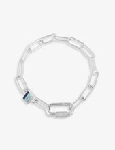 Yacht Club sterling silver and zirconia bracelet