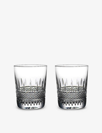 Irish Lace crystal glasses set of two