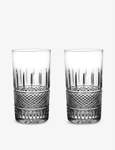 Irish Lace crystal HiBall glasses set of two