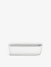 Glass rectangular food storage box 24.1cm