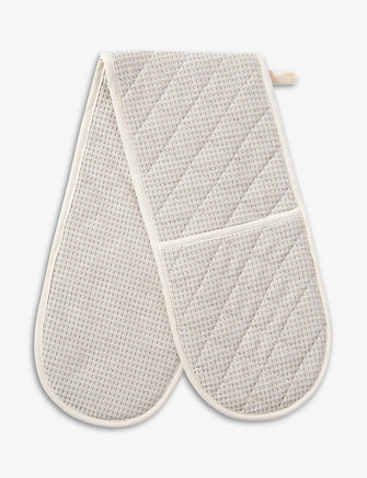 Holkham cotton quilted waffle-knit double oven glove