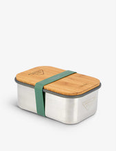 Prada x Black Blum stainless steel bamboo and silicone lunch box buyinstor