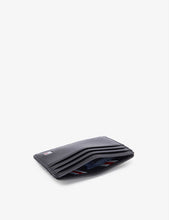 Eton brand-plaque leather cardholder