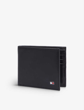 Eton brand-plaque leather bilfold wallet