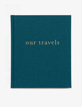 Our Travels linen journal 23cm x 19cm