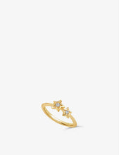 Dinny Hall Bijou 14ct yellow-gold and 0.04ct diamond ring