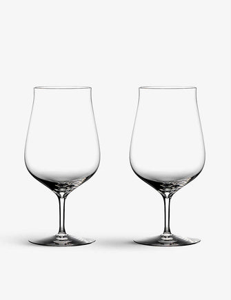 Elegance hybrid crystal glass set of two