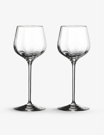 Elegance Optic crystal dessert wine glasses set of two