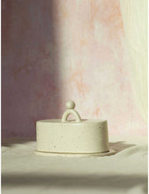 Glazed ceramic butter dish 16.5cm x 12.5cm