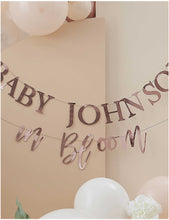 Baby in Bloom card bunting 24.5cm