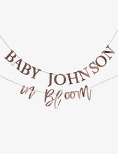 Baby in Bloom card bunting 24.5cm