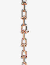 Link small 18ct rose-gold chain bracelet