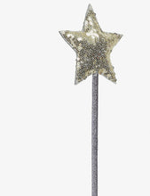 Sequin-embellished star wand