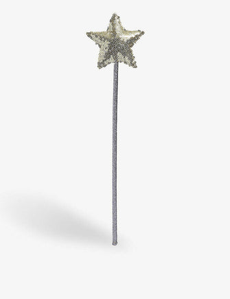 Sequin-embellished star wand