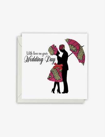 Cheers wedding greetings card 15cm x 15cm