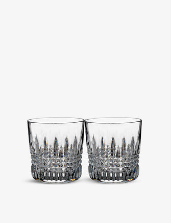 Lismore Diamond tumbler glasses set of two