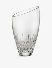 Lismore Essence angled crystal vase 26cm