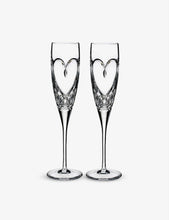 True Love crystal flutes set of two