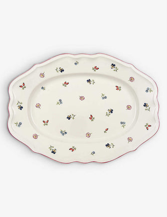 Petite Fleur porcelain oval platter 44cm