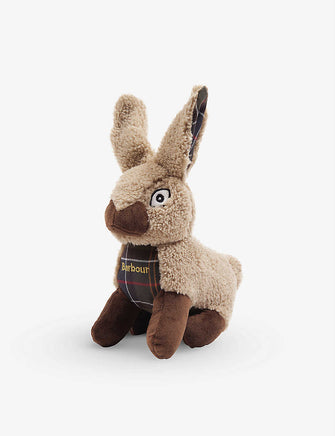 Rabbit logo-embroidered woven dog toy