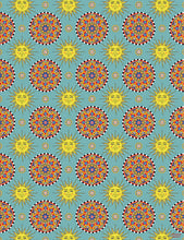 Sun wrapping paper 50cm x 70cm set of five