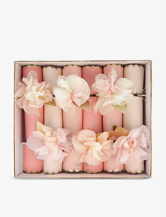 Floral paper crackers pack of six