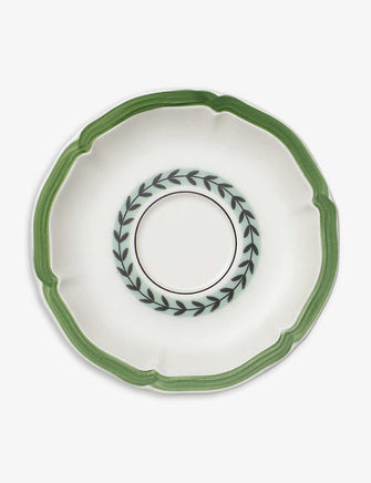 French Garden Green Line porcelain tea-cup saucer 15cm