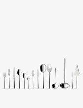 Piemont 113-piece stainless steel cutlery set