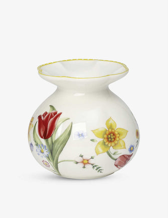 Spring Awakening floral-embossed porcelain vase 10cm