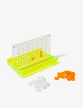 4 In A Row travel-sized lucite board game