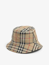 Gabriell checked cotton-blend bucket hat 4-12 years