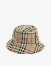 Gabriell checked cotton-blend bucket hat 4-12 years