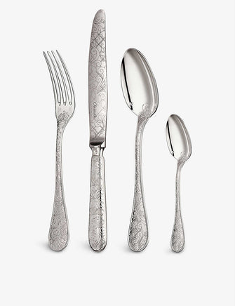 Jardin d‘Eden silver plated 24-piece cutlery set