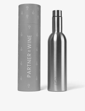 Logo-print reusable stainless-steel bottle 750ml