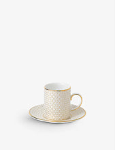 Arris china espresso cup and saucer set