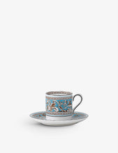 Florentine Turquoise china coffee cup and saucer