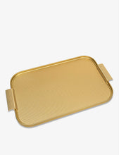 Anodised aluminium serving tray 35cm x 25.5cm