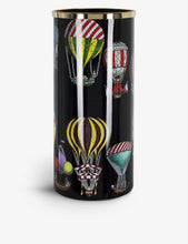 Palloni painted iron, plastic and brass umbrella stand 57cm