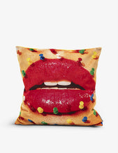 Seletti wears TOILETPAPER Mouth With Pins cushion cover 50cm x 50cm