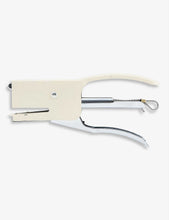 Silver-toned plier stapler