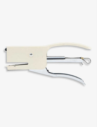 Silver-toned plier stapler