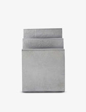 Brushed aluminium document organiser 14.5cm