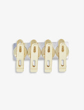 House Doctor magnetic brass-toned iron clips set of four