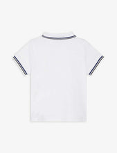 Logo-print cotton polo shirt 6-36 months