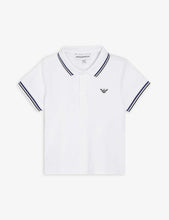 Logo-print cotton polo shirt 6-36 months