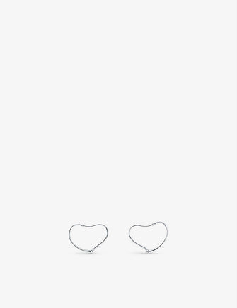 Elsa Peretti® Open Heart sterling silver hoop earrings