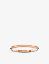 Atlas X Closed medium 18ct rose-gold bangle bracelet